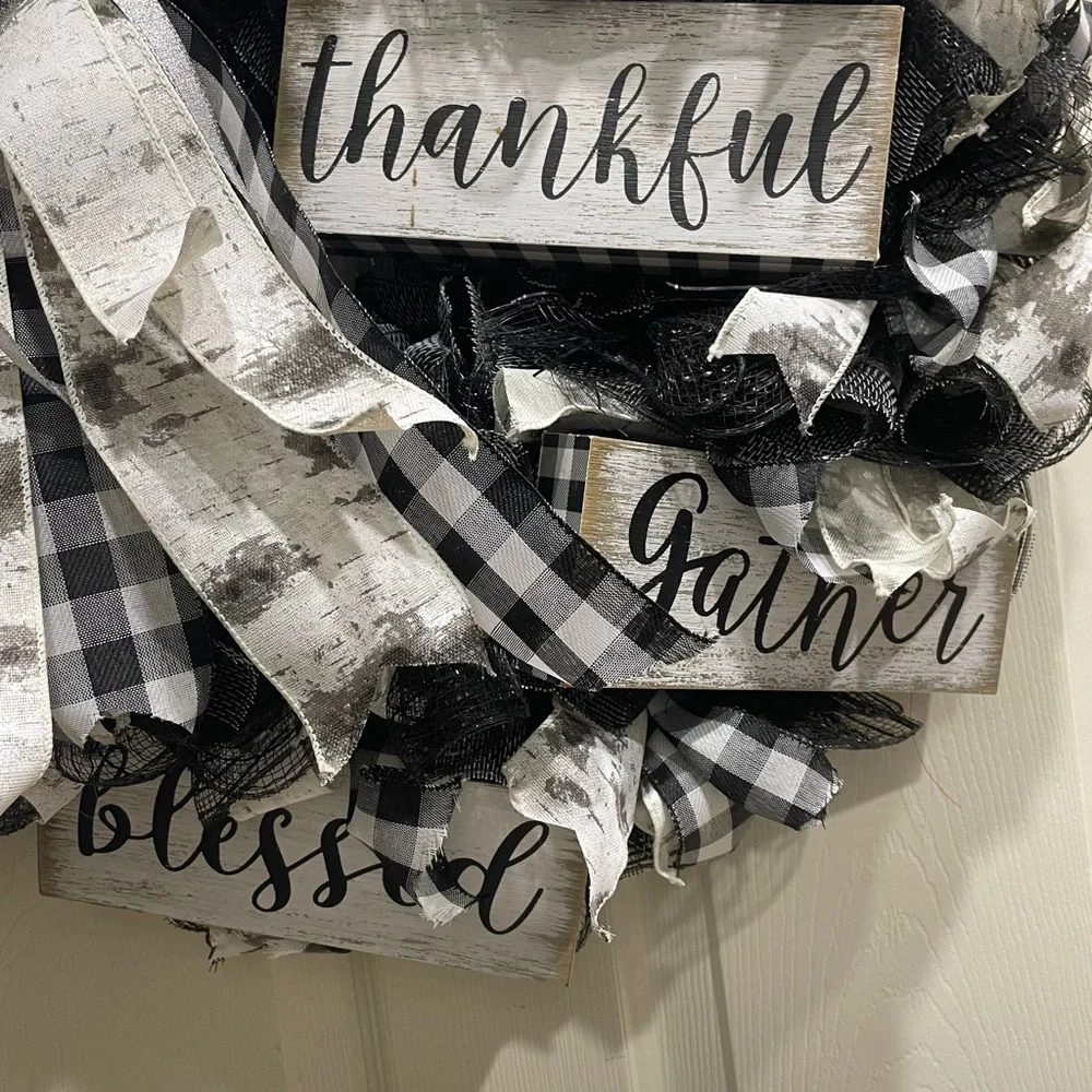 Deco Mesh Fall Wreath